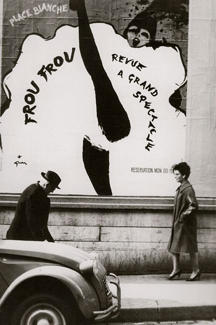 Paris- Moulin Rouge Rene Gruau can can girl poster1955