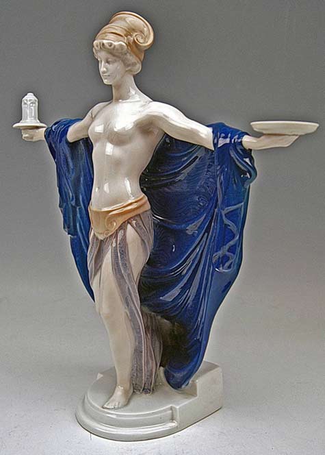 Rosenthal Germany Rare Figurine Temple Dedication by F. Liebermann, circa 1914---City-Antik-Vienna