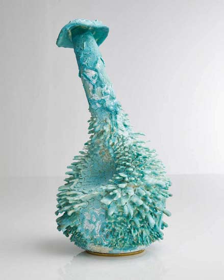 accretion-vase-by-the-haas-brothers - turquoise colour
