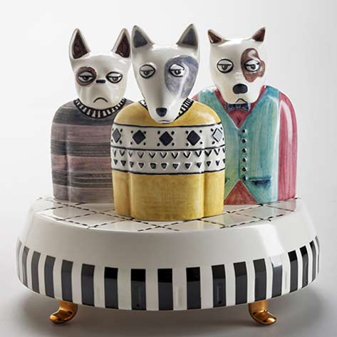 elena-salmistraro-dog-figurines-reference-the-merry-go-round-replacing-horses-with-molossian-mastiffs