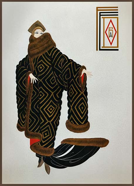 Erte - Romain de Tirtoff art deco illustration