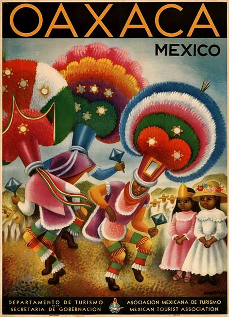 mexican-travel-poster-Oaaca