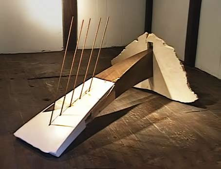 ceramic abstract arrete-sculpture munemi-yorigami