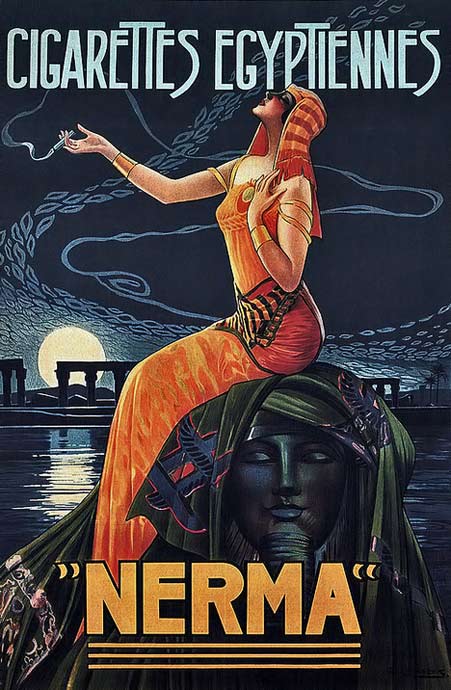 nerma-french-cigarettes poster Egyptian Revival