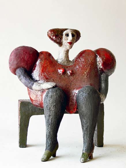 baronette-roger-capron ceramic sculpture