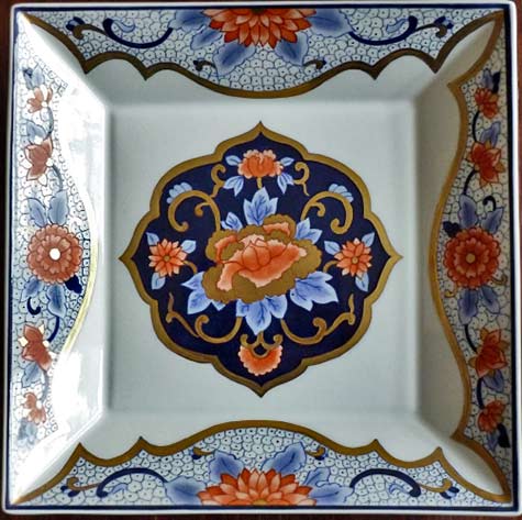 little-imari-danielle-adjoubel ceramic square plate