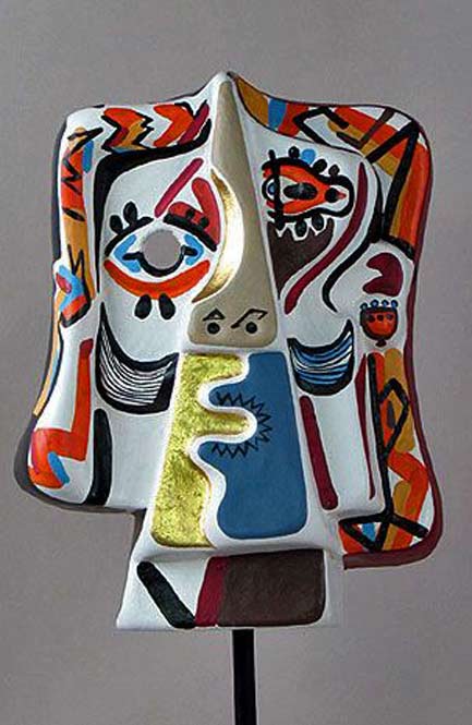 pablo-picasso-ceramic-mask - Vallauris