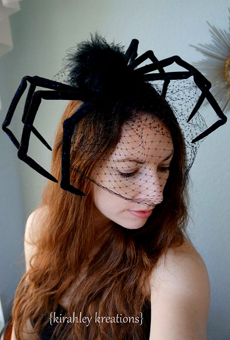 Black Widow Spider hat by Kirahley Kreation on Etsy