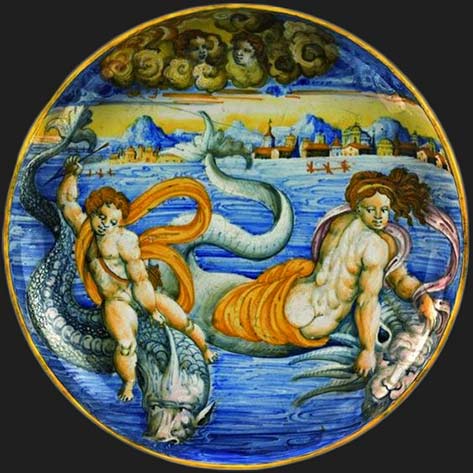 urbino-venus-and-cupid-on-dolphins