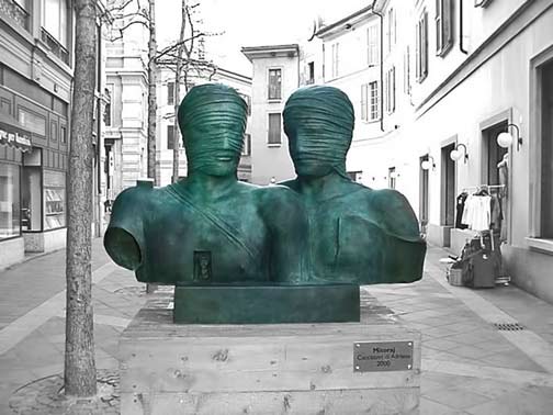 igor_mitoraj_21 twin sculpture busts