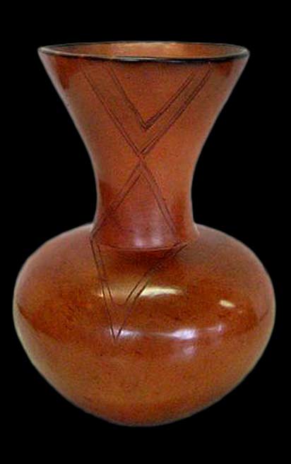 clive-sithole ceramic vase with flared rim