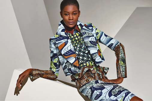 harvey-bouterse-fashion-design Vlisco geometric pattern