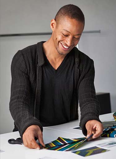 harvey-bouterse at the cutting table