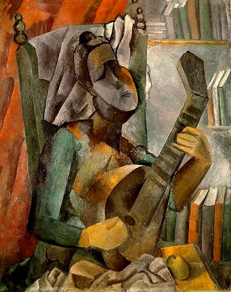 picasso-1909-woman-with-mandolin-hermitage-st-petersburg