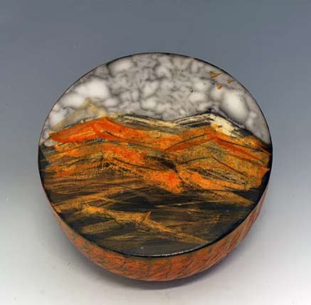 Ceramic-raku-fired-box by -Shamai-Sam-Gibsh