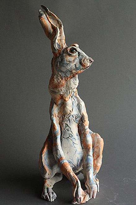 Gaynor-Osinelli,-Paul-Priest,-Artists,-2010 Orange and white hare