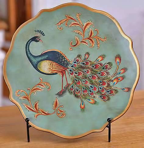 Chinese peacock plate