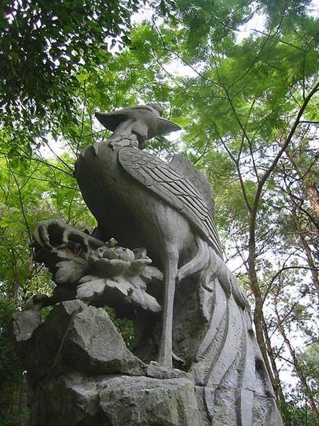 Feng-Huang public statue Naning, China