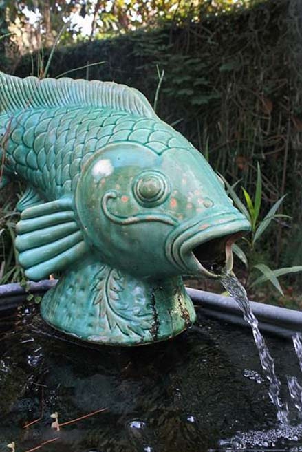 Garden Fish-fountain-at-Tybee-Island