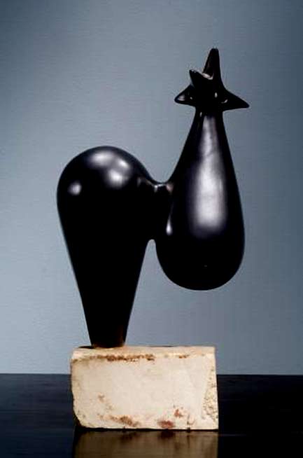 Georges-Jouve-Sculpture,-1952 - abstract rooster