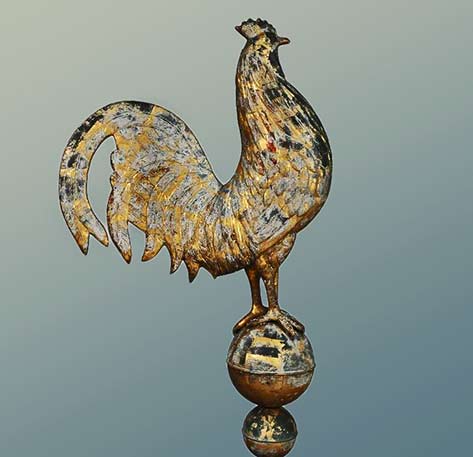 hamburg germany rooster weathervane