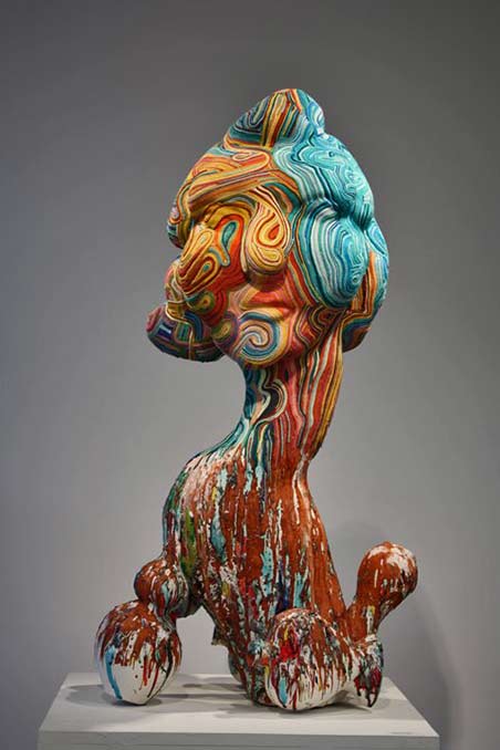 abstract alien creature sculpture - Michael Lucero