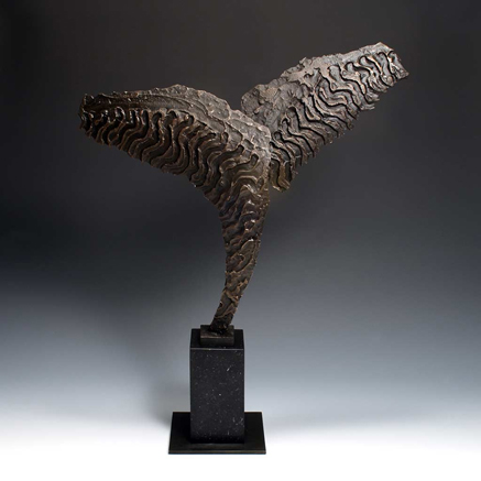 Peter-Beard-ceramic-winged sculpture