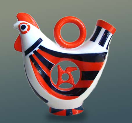 Sargadelos stylized rooster jug/ewer