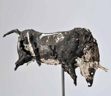 Emma Rodgers abstract bull ceramic sculpture
