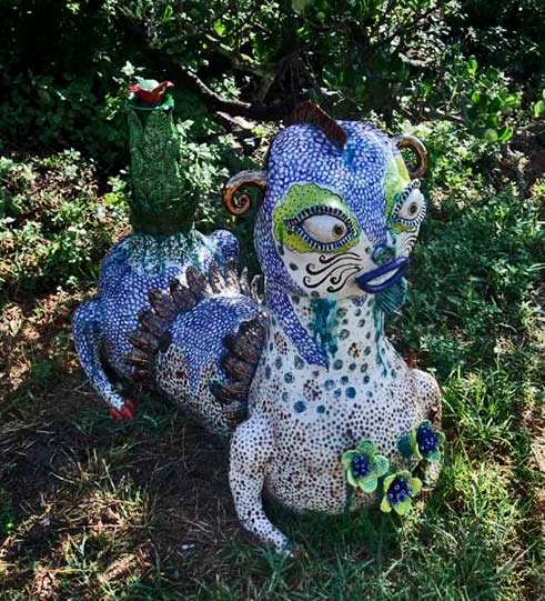 jenny-orchard-weeds-and-ghosts Sculpture in the garden