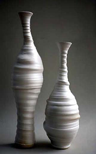 Penelope-Withers ribbed asymmetrical bottles