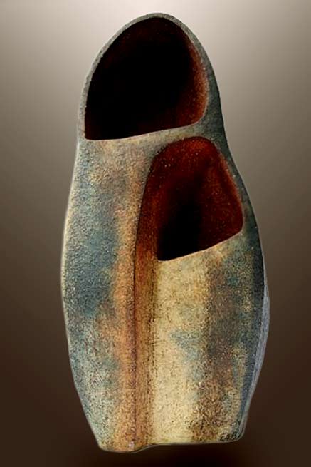 Diny Timmers ceramic sculptural portal vessel