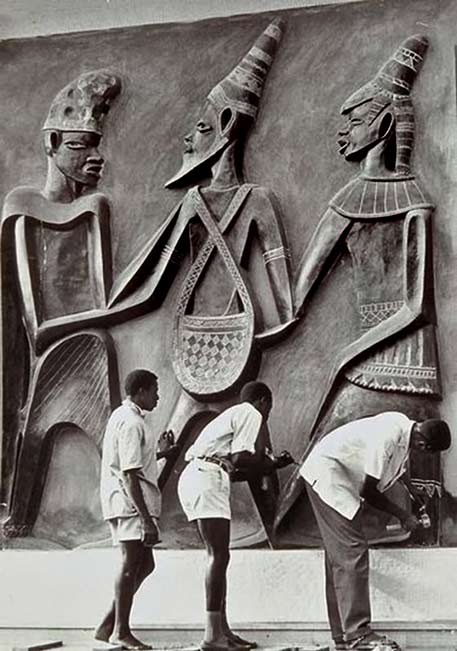 Felix-Idubor relief sculpture, Nigeria