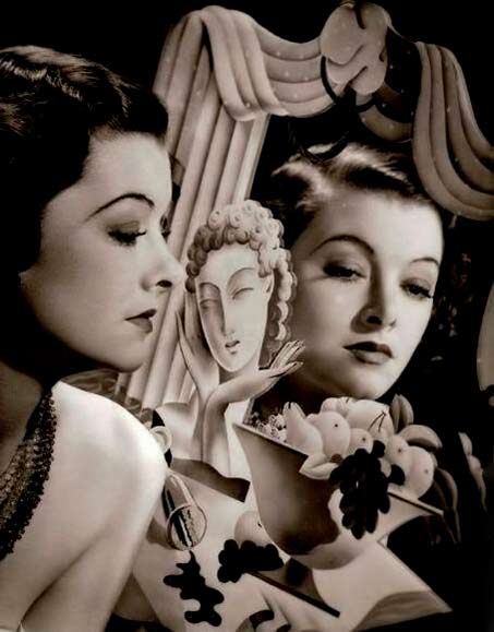 Myrna-Loy with mirror refkection