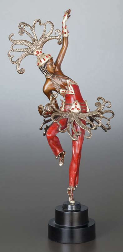 Erte Firedancer art deco figure sulpture