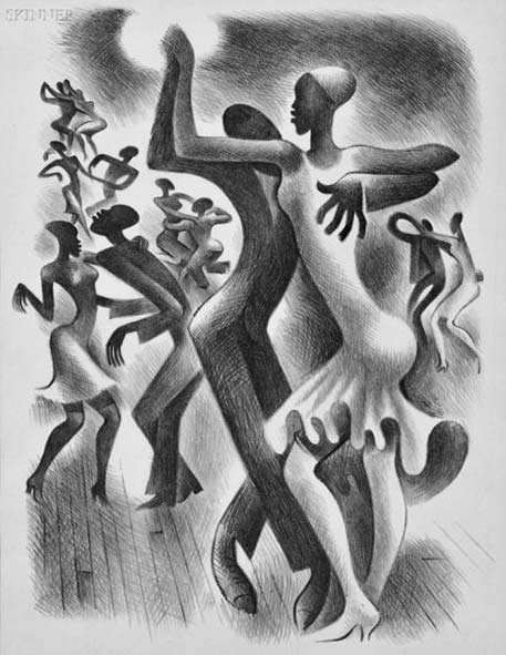 The Lindy Hop1936 by Miguel Covarrubias