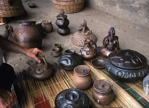 Selection of Yoruba pottery