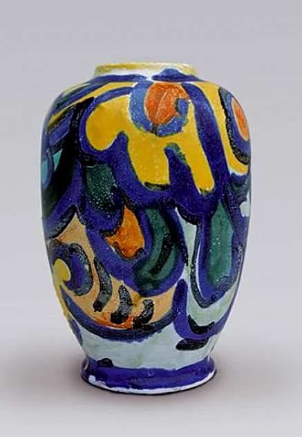 André-METTHEY-(1871-1921)-&Maurice-de-VLAMINCK Fauvist vase