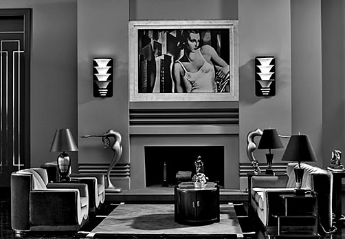 Art-Deco-set---The-Artist--2011 Art Deco recreation by set designer Robert Goulet