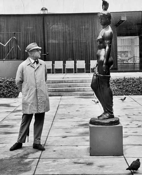 Jacques Tati in New York by Joel Yale for LIFE, 1958