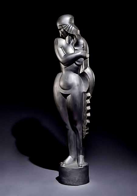 Jan-et-Joël-Martel-Art deco sculpture female figurine