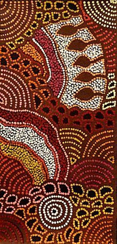 Nellie-Marks-Nakamarra-aboriginal dot painting