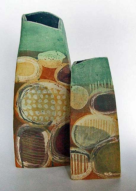 Terrain-Vallonne-vase-pair asymmetrical forms