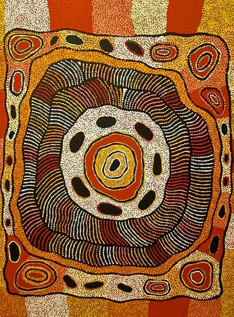 aboriginal dot art painting Univers Mininga