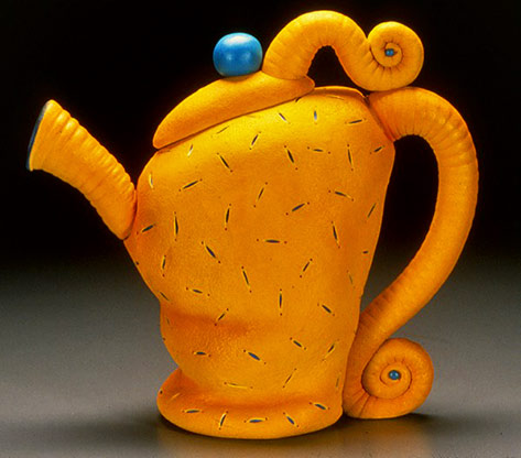 Rebecca Mazur-(aka-Zimmerman),-Sandbag-Teapot,-1998