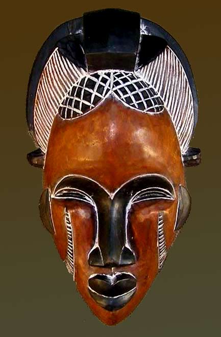 African Mask from the Tikar tribe of Cameroon-17inches-high-Genuineafrica-com