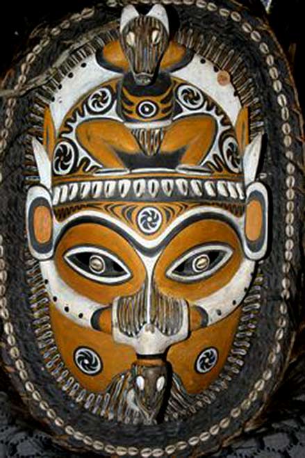 Tribal mask Billy-Kiten-mask,-Sepik-River