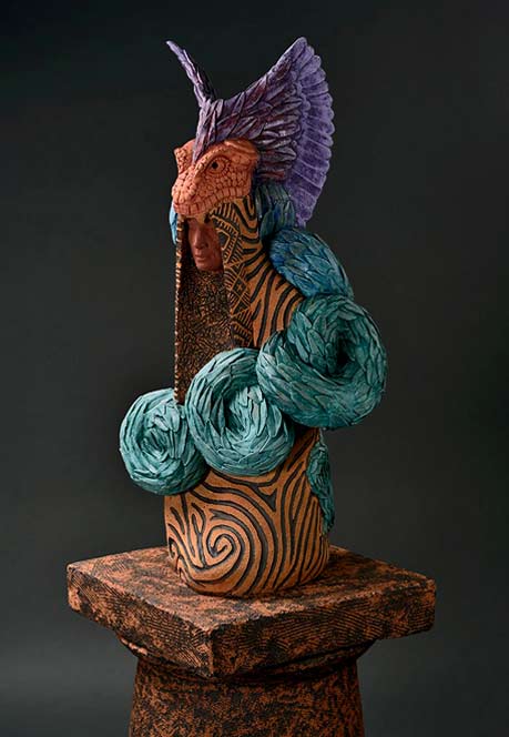 Clayton_Thiel_Shamanic Figures_Quetzalcoatl-sculpture