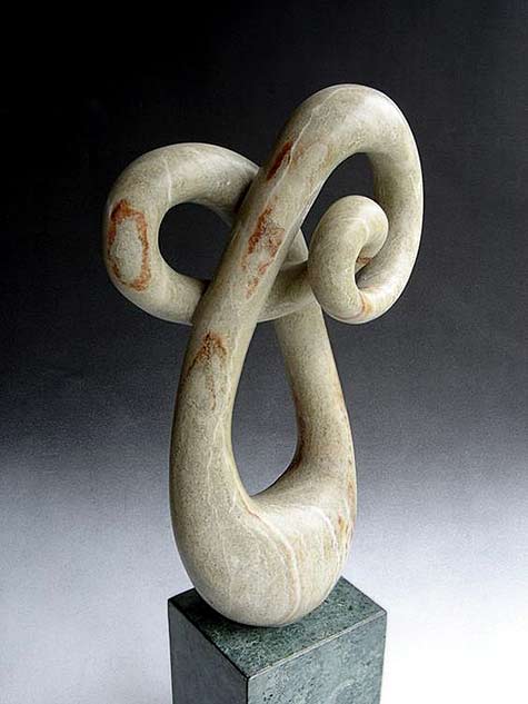 Enerrgy-Form,-stone-sculpture on stone base