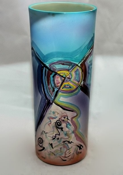 Harris-Cies-Handcrafted-11inches-Studio-vase-abstract-modern